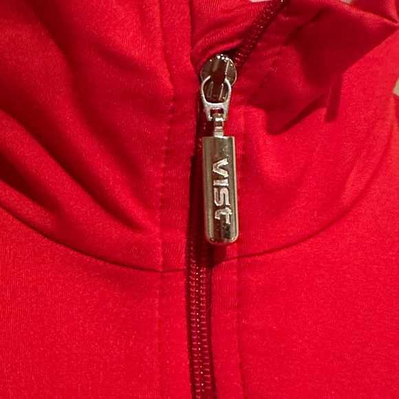 Vist SKI LONG SLEEVE FLEECE BLOUSE HALF Zip MADE IN ITALY Sz M - Picture 3 of 13